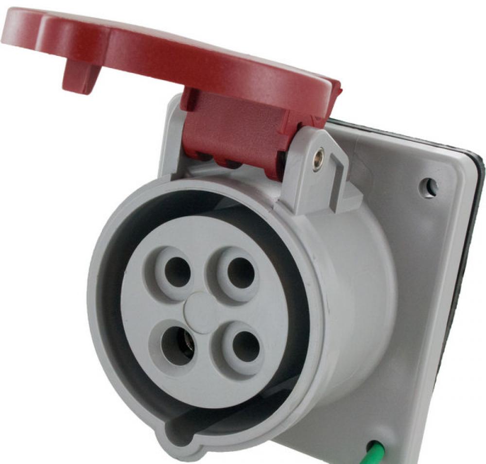 IP44 RECEPTACLE 20A  3phase 480VAC  3P 4W  SPLASHPROOF