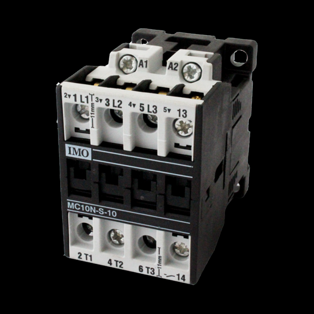 Contactor 3 Pole Open 4kW 10A AC3 1 NO