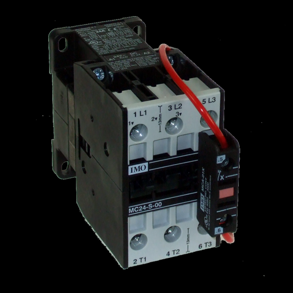 Contactor 3P,Open 11kW,24A AC3,24VDC