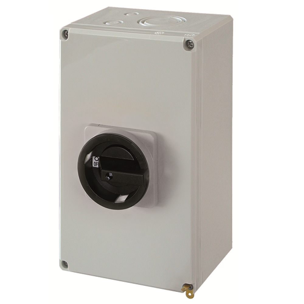 Isolator 3 Pole, 80A Grey Enclosure