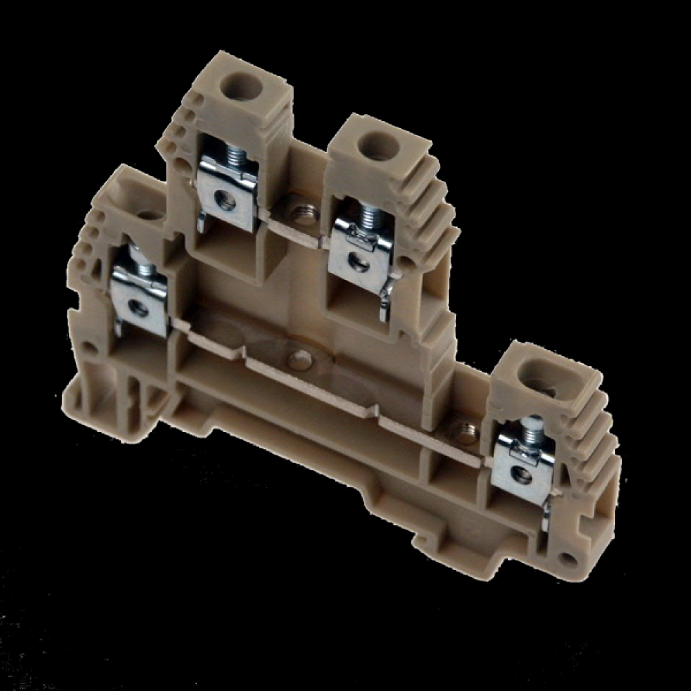 SCREW CLAMP TERM.4MM BEIGE