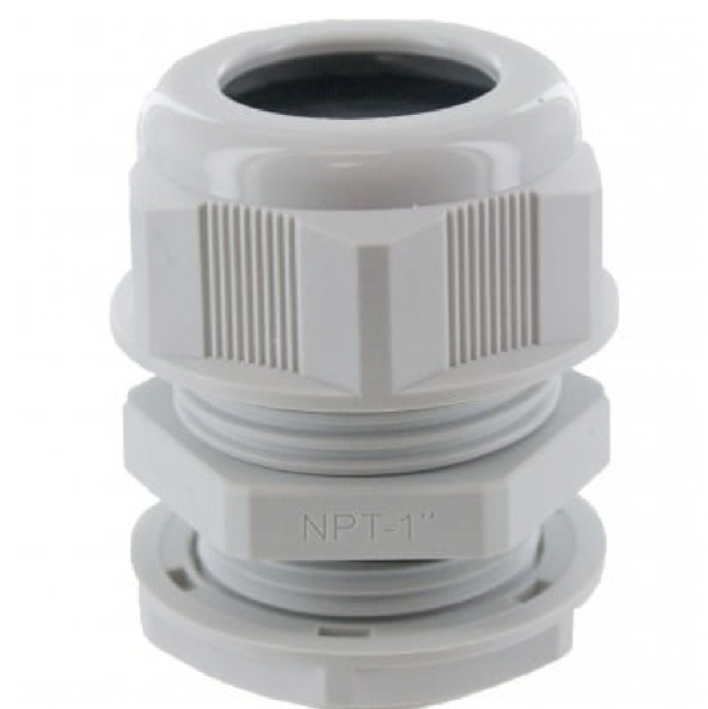 DOME CONN 1INCH NPT .51-.79INCH GREY