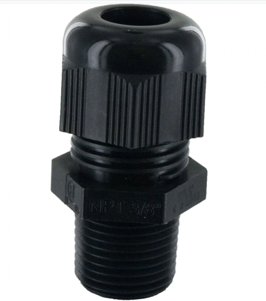 DOME CONN 3/8Inch NPT .20-.39Inch BLACK