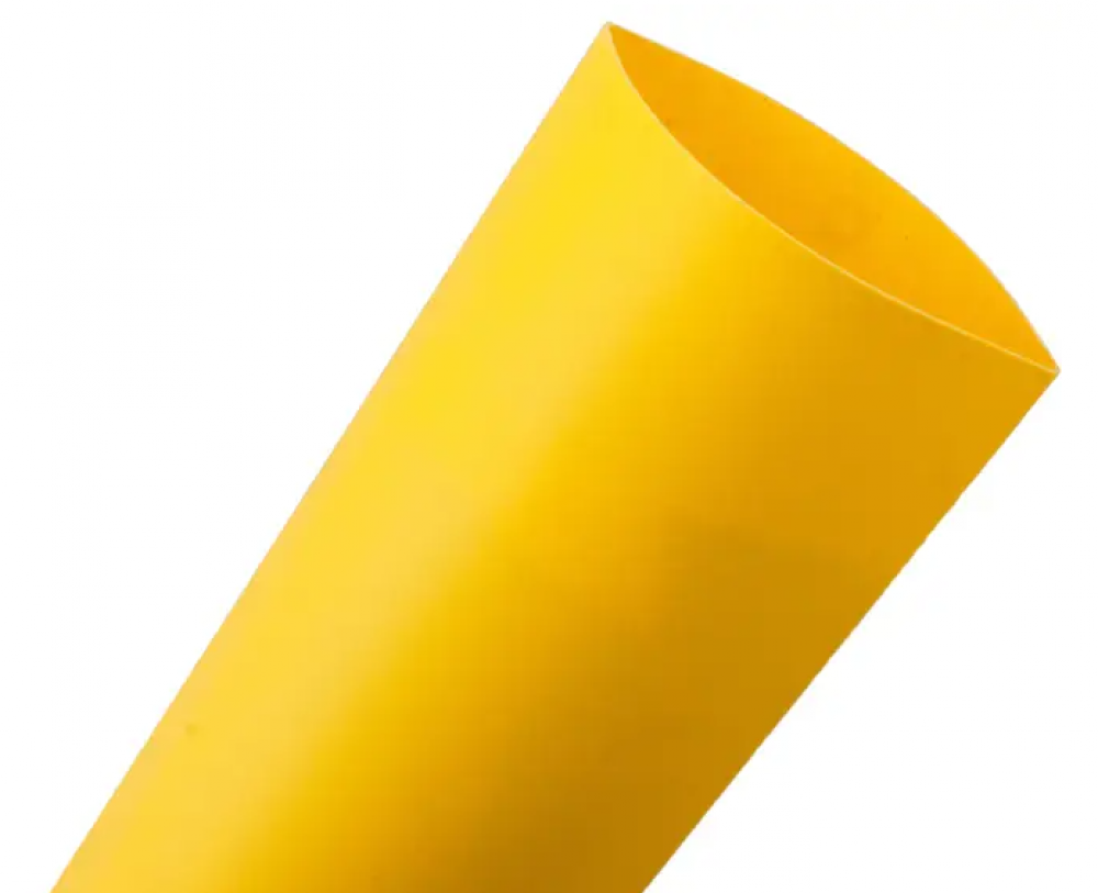 HEAT SHRINK THIN-WALL YELLOW 5/8InchID X 4FT