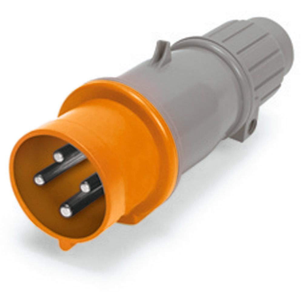 IP44 PLUG 30A  125/250VAC  3P 4W  SPLASHPROOF