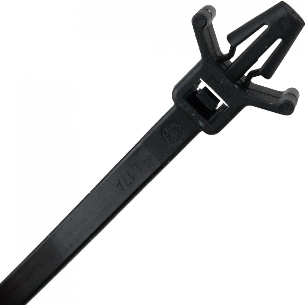 CBL TIE 7Inch 50LB  BLK Push Mnt. Wing 100PK