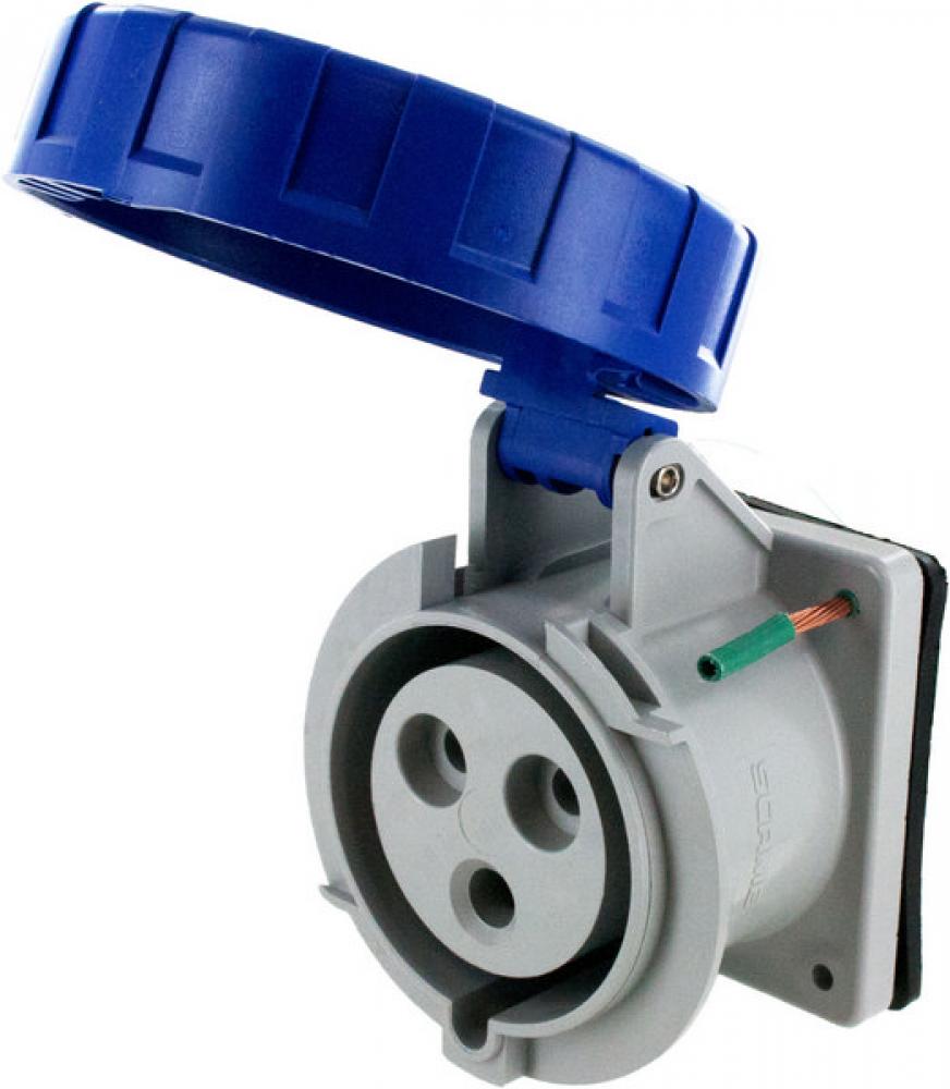 IP67 RECEPTACLE 30A  250VAC  2P 3W  WATERTIGHT