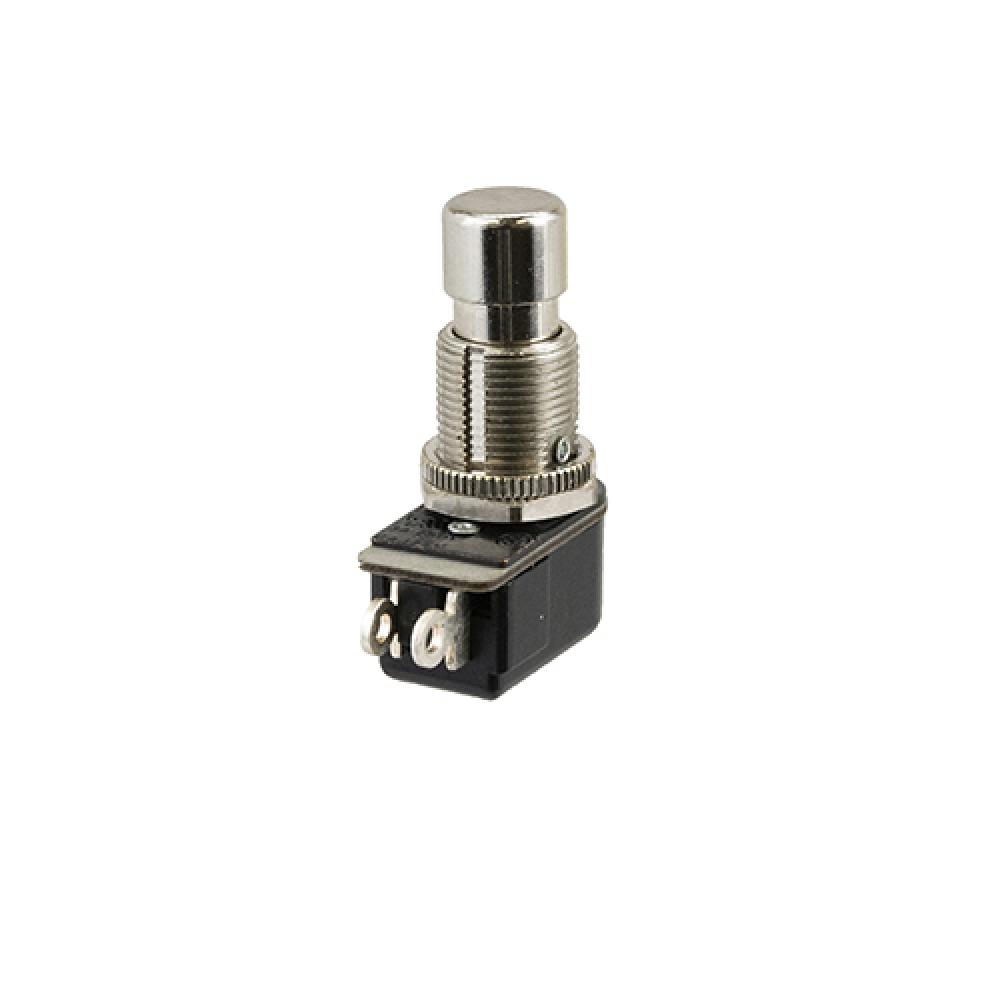 Switch Push Button Off (On) Spst Metal Button 6A