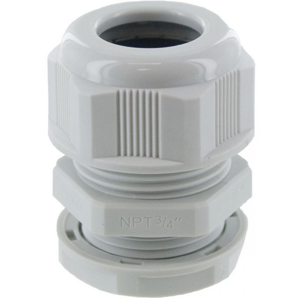 DOME CONN .750in NPT  .51-.71in  GREY c/w O-ring and locknut