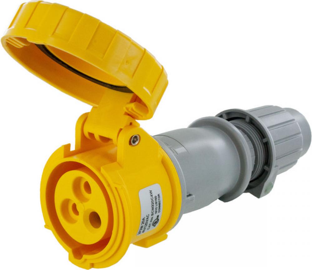 IP67 CONNECTOR 20A  125VAC  2P 3W  WATERTIGHT