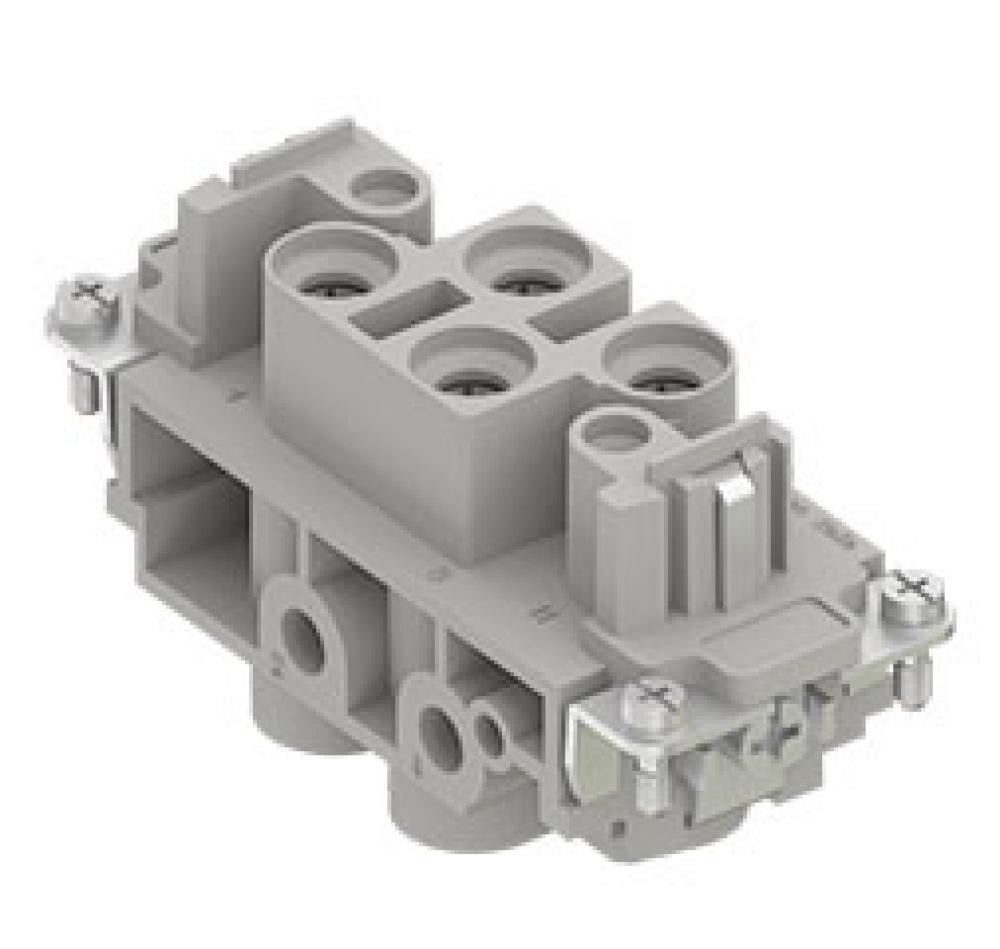 FEMALE INSERT - 4P+Ground  80A MAX - 600V  SCREW TERMINAL