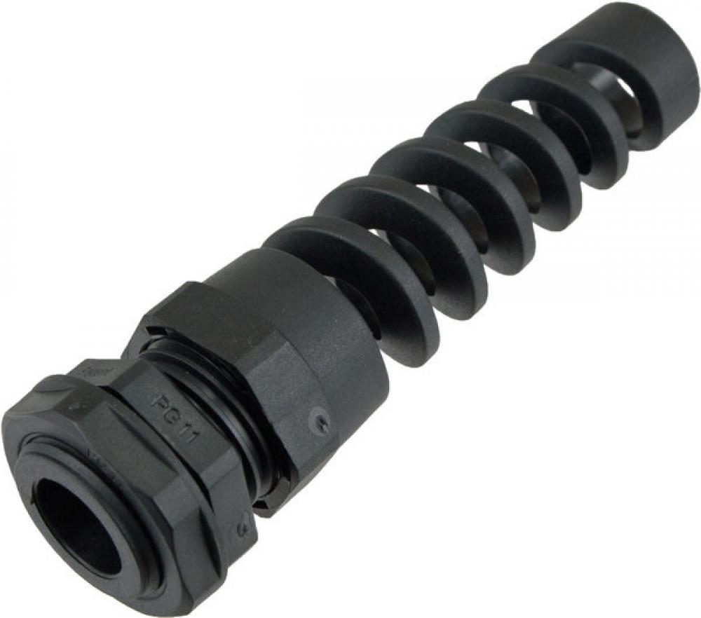 FLEX CONN Pg11  .19-.39in  BLACK c/w O-ring and locknut