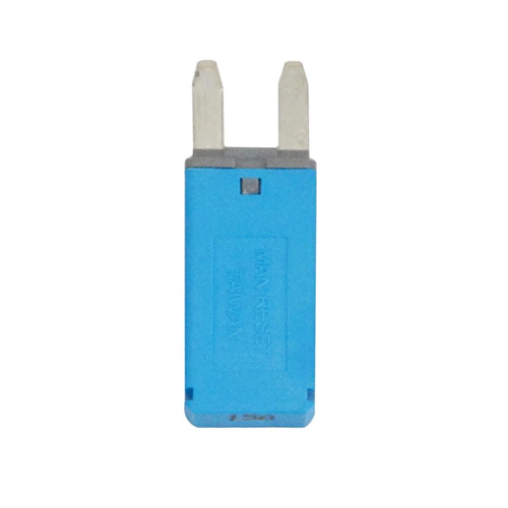 CIRCUIT BREAKER AUTO RESET MINI BLADE 15A BLUE