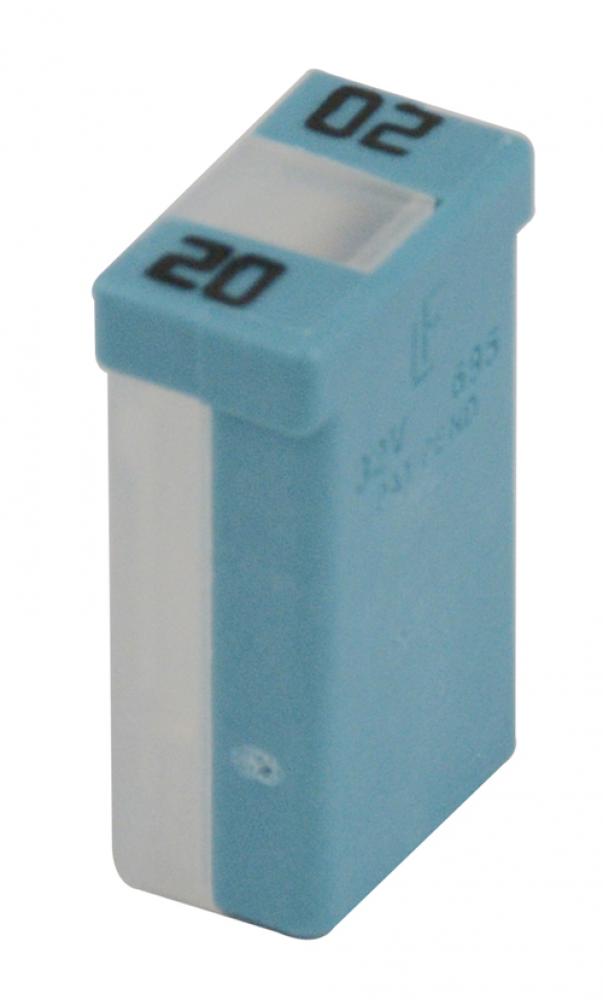 FUSE FEMALE LINK &#39;M&#39;-TYPE 20A LIGHT BLUE NON-SLOTTED