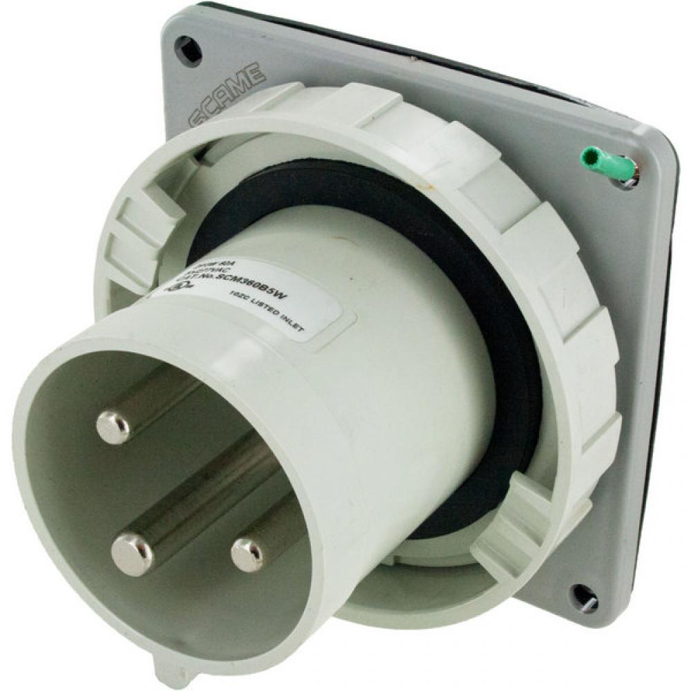 IP67 INLET 60A  277VAC  2P 3W  WATERTIGHT