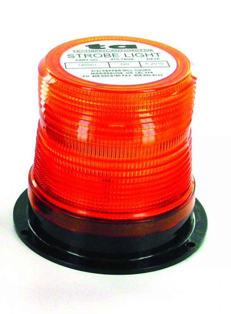 BEACON LED 120VAC AMBER MINI FLNG-MNT SGL-FLA