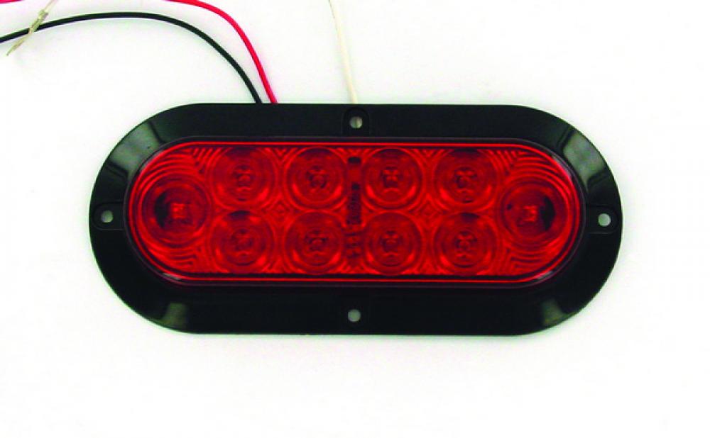 LED LMP SLD RED S/T/T OVAL [10-DIODES] - SURFACE MOUNT