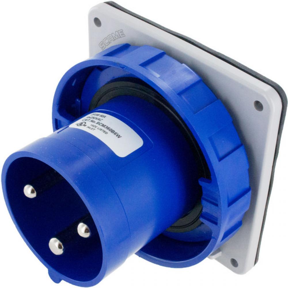 IP67 INLET 60A  250VAC  2P 3W  WATERTIGHT