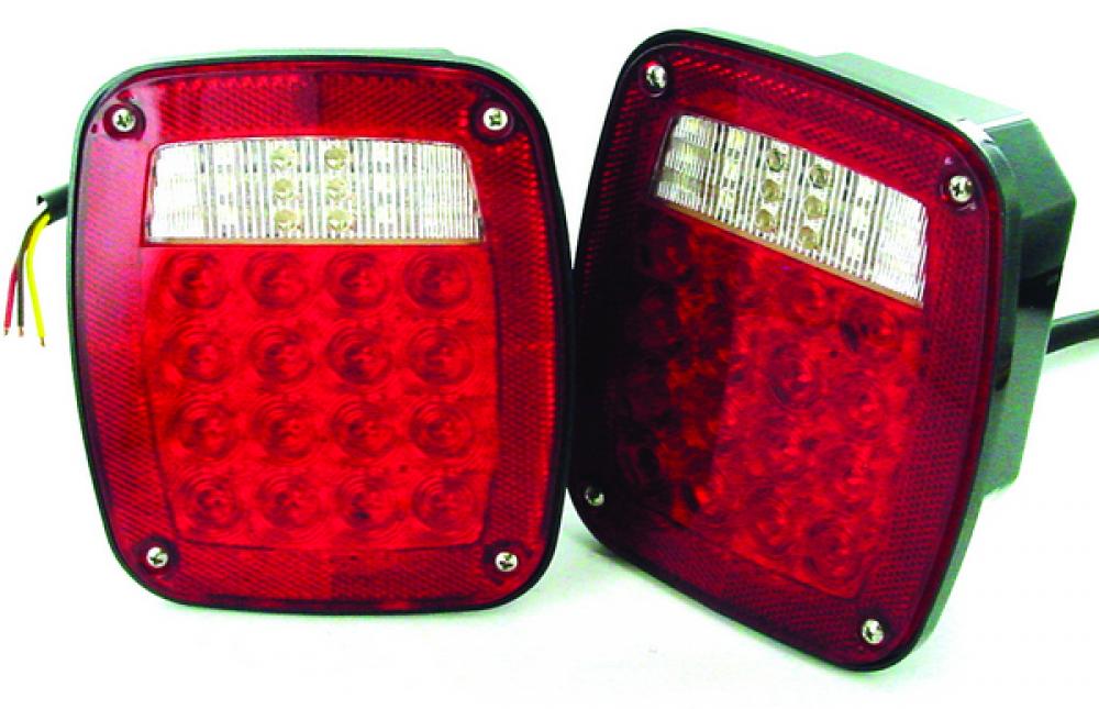 LED LMP COMBO UNIV RED S/T/T 3-STUD