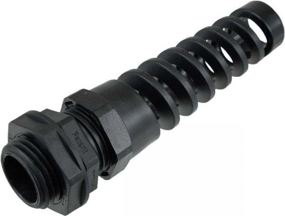 FLEX CONN .500in NPT  .27-.47in  BLACK c/w O-ring and locknut