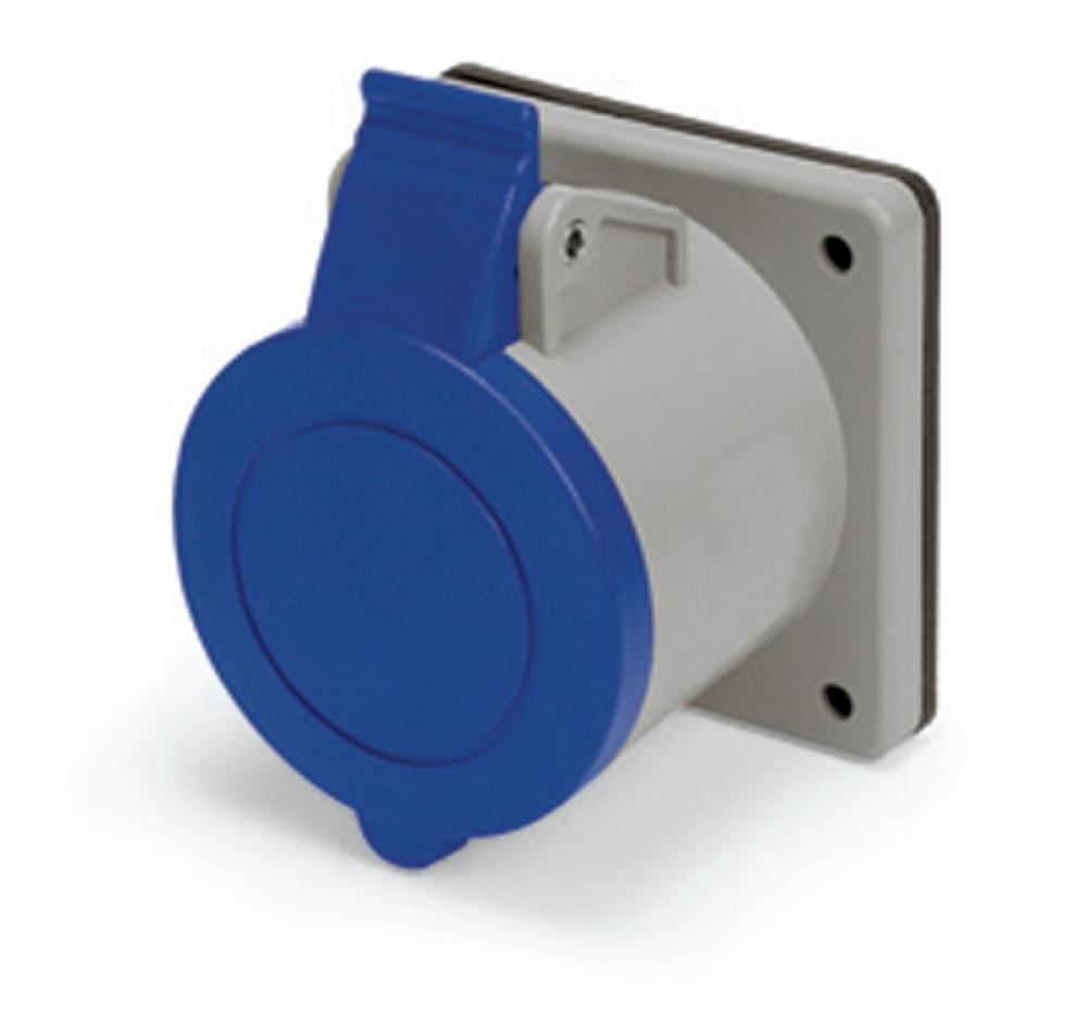 IP44 RECEPTACLE 20A  250VAC  2P 3W  SPLASHPROOF