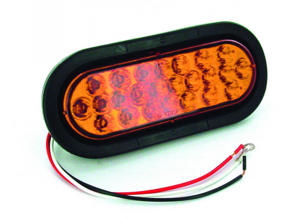 LED SLD T/T AMB [24-DIODE] OVAL W/GR&PIGT KIT