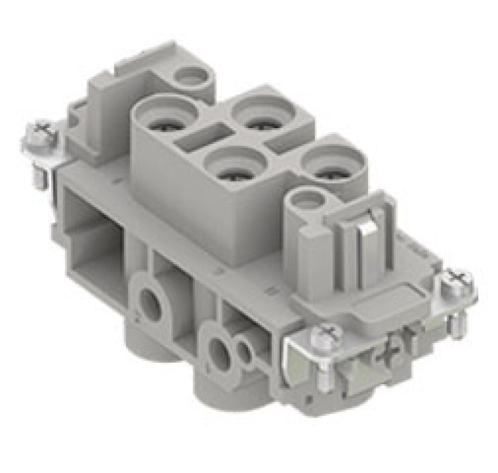 FEMALE INSERT - 4P+2P+Ground  80A MAX - 600V+16A MAX - 600V  SCREW TERMINAL