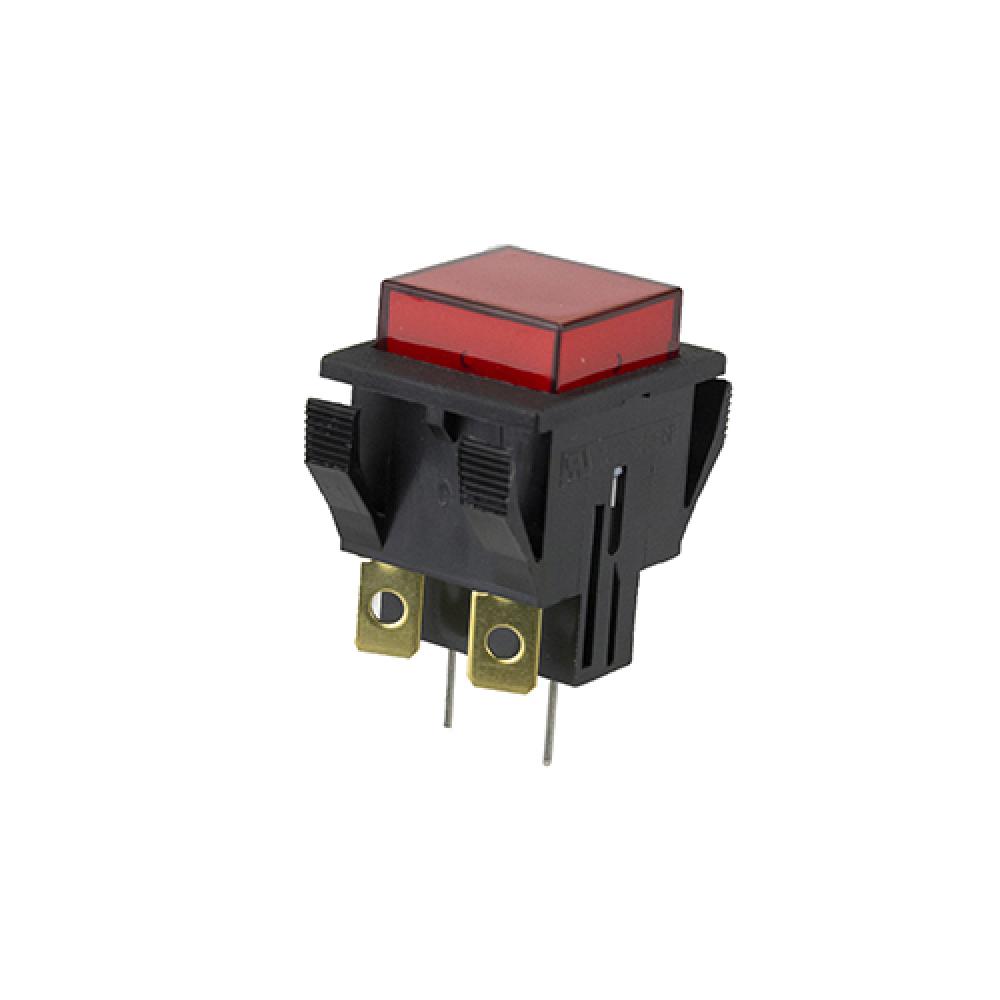 Switch Push Button On Off Spst Square Red 10A