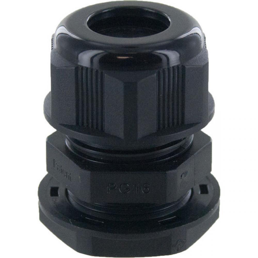 DOME CONN Pg16  .39-.56in  BLACK c/w O-ring and locknut