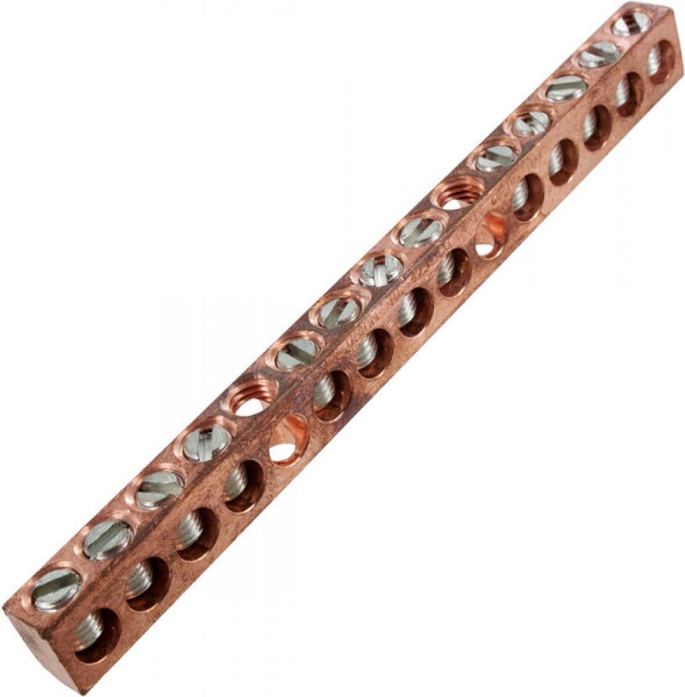 Copper Neutral bar, 14-4 awg Copper Only, 13 circuits