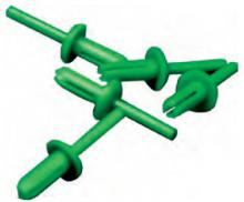 Techspan RIV2 - RIVET 4.5MM SMALL GREEN