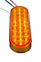 Techspan 740013 - LED LMP STROBE OVAL AMBER 24-DIODES QUAD FLASH