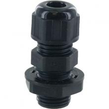 Techspan RDC07AA - DOME CONN Pg7  .11-.26in  BLACK c/w O-ring and locknut