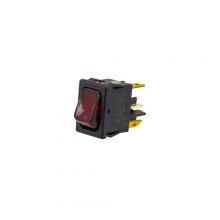 Techspan 35-696 - Switch Rocker Spst Quick Connect 12A Red