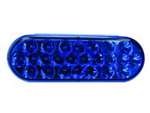 Techspan 740014 - LED LMP STROBE OVAL BLUE 24-DIODES QUAD