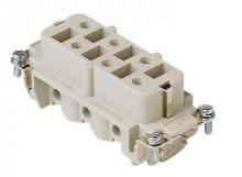 Techspan S06RS - FEMALE INSERT - 6P+Ground  35A MAX - 600V  SCREW TERMINAL