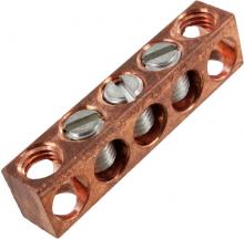 Techspan NC427 - Copper Neutral bar, 14-2 awg Copper Only, 3 circuits