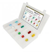 Techspan 766992 - 11PC Cartridge (Regular & Low-Profile) Fuse Assortment Kit - (Mini Flip Kit Series)