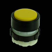 Techspan BS3DLYELLOW - Illuminable Push Button, Spring Return,