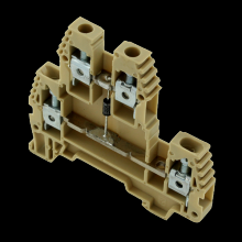 Techspan ERD4DBEIGE - SCREW CLAMP TERM.4MM,DOUBLE DECK