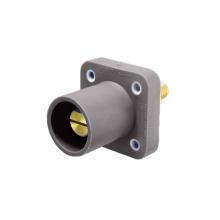 Techspan KL-150SMGY - Single Pole Male Receptacle