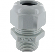 Techspan RD21NA-GR - DOME CONN 3/4INCH NPT .51-.71INCH GREY