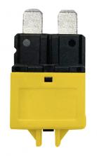 Techspan 766596 - CIRCUIT BREAKER MANUAL RESET STANDARD BLADE 20A YELLOW