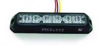 Techspan 740053 - LED COMPACT WARNING LIGHT 6-DIODES AMBER