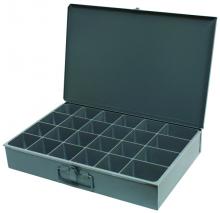 Techspan 763007 - TRAY STORAGE METAL EMPT 24 COMP - 18 X 12 X 3