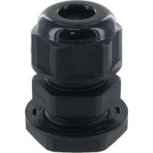 Techspan RDC09AA - DOME CONN Pg9  .15-.32in  BLACK c/w O-ring and locknut