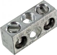 Techspan NA401 - Aluminum Neutral bar, Tin Plated, 14-4 awg Copper and Aluminum, 2 circuits