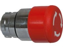 Techspan PB-BS44 - Mushroom Hd Twist Rel Acttr, red 30mm