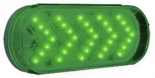 Techspan 740021 - LED LMP STROBE OVAL GREEN 35-DIODES SEQUENTIAL FLASH