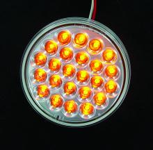 Techspan 735213 - LED LMP SLD T/T CLR LENS AMB 4Inch 24-DIODES